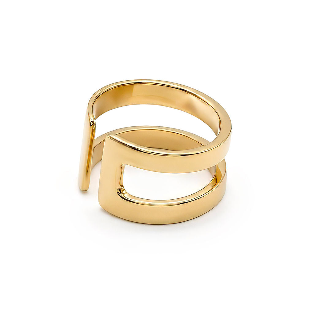 Mia Adjustable Open Band Ring for Women Men