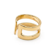 Mia Adjustable Open Band Ring for Women Men