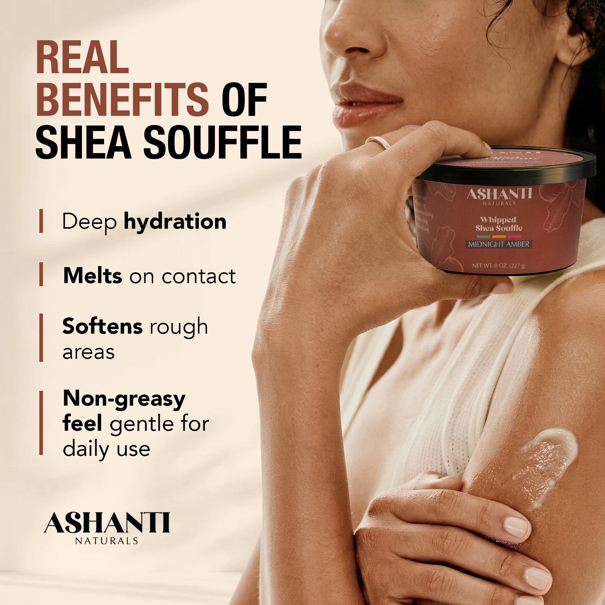 ASHANTI NATURALS Shea Souffle Midnight Amber