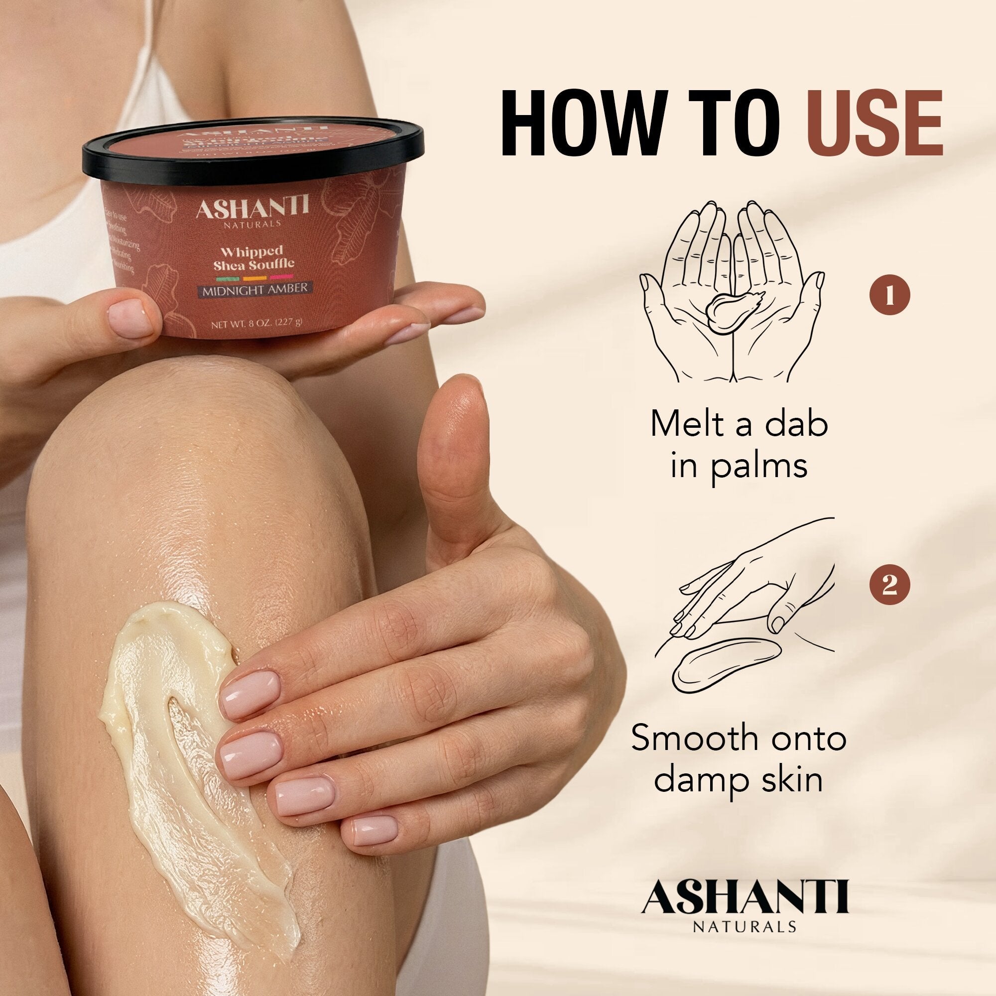 ASHANTI NATURALS Shea Souffle Midnight Amber