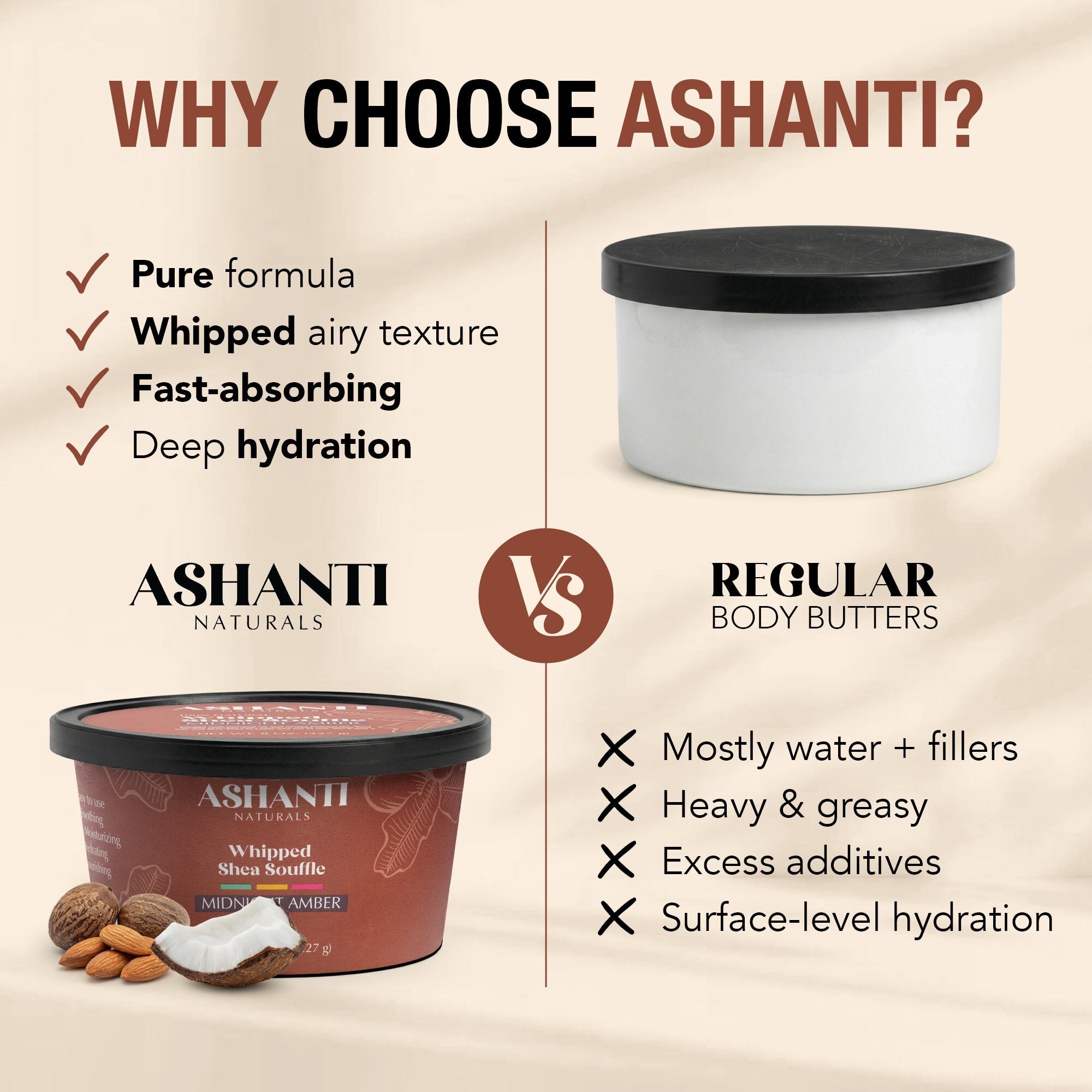 ASHANTI NATURALS Shea Souffle Midnight Amber