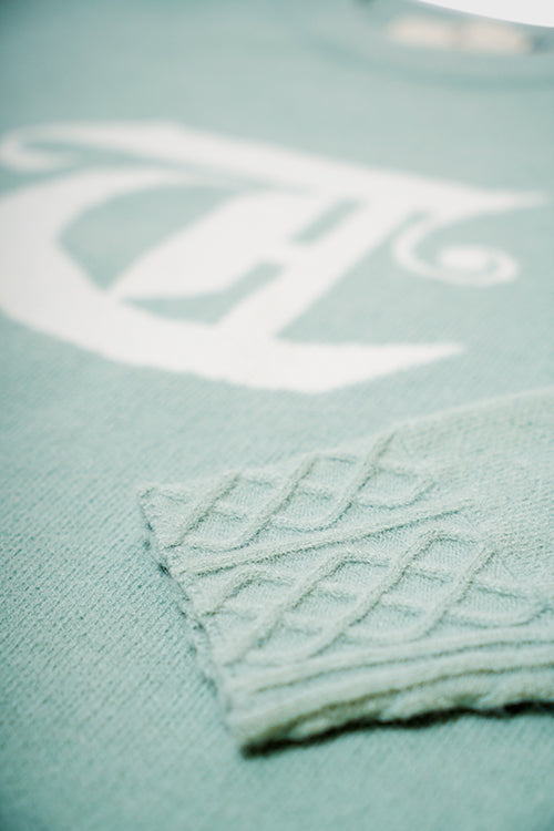 Racket Club Knit Crewneck Sweater
