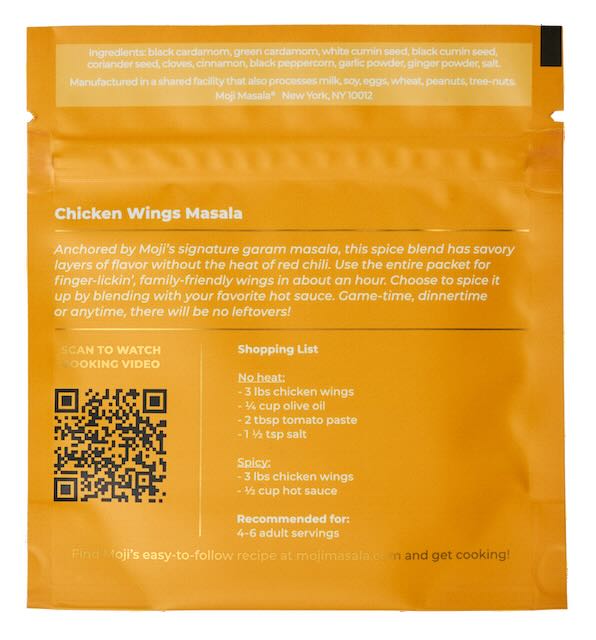 Indian Chicken Spice Set – Chicken Curry, Tandoori Chicken & Masala Wings | 3 Classic Dishes, Pre-Measured | moji masala®