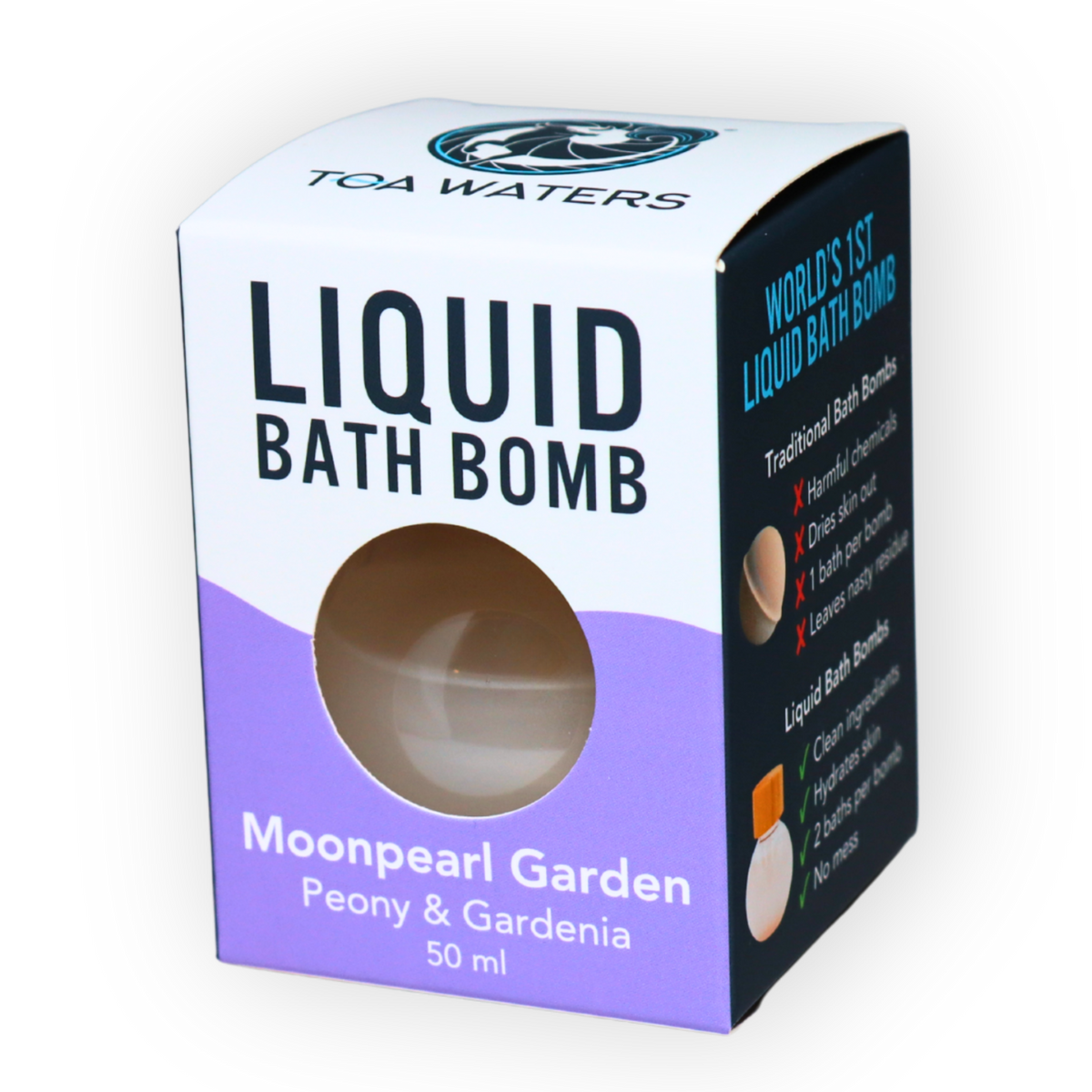 Moonpearl Garden Liquid Bath Bomb - Peony and Gardenia