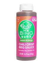 Mr Bing Sweet & Tangy Chili Crisp BBQ Sauce 14.75oz