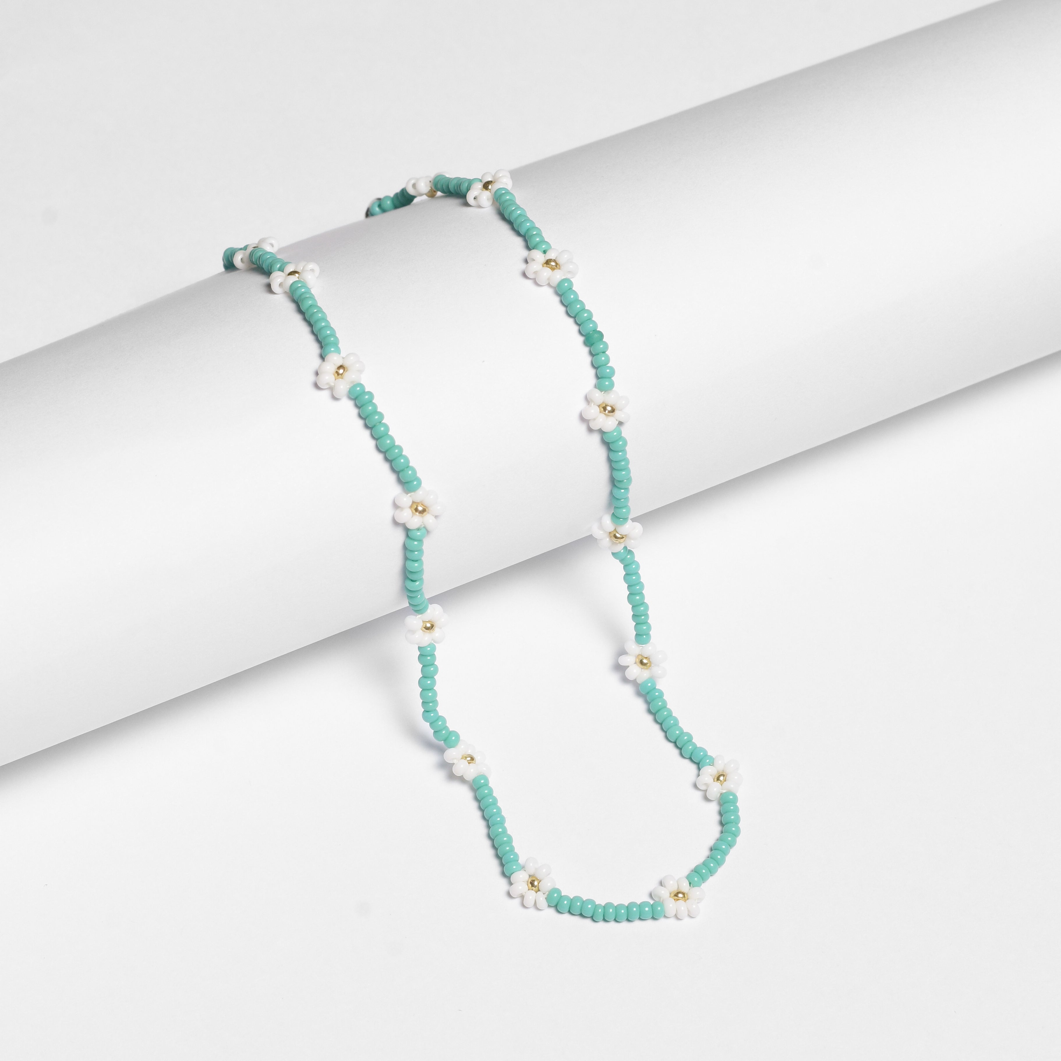 Daisy Seed Bead Floral Boho Choker - Guatemala