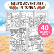 Meles Adventures in Tonga - 40 Printable Coloring Pages
