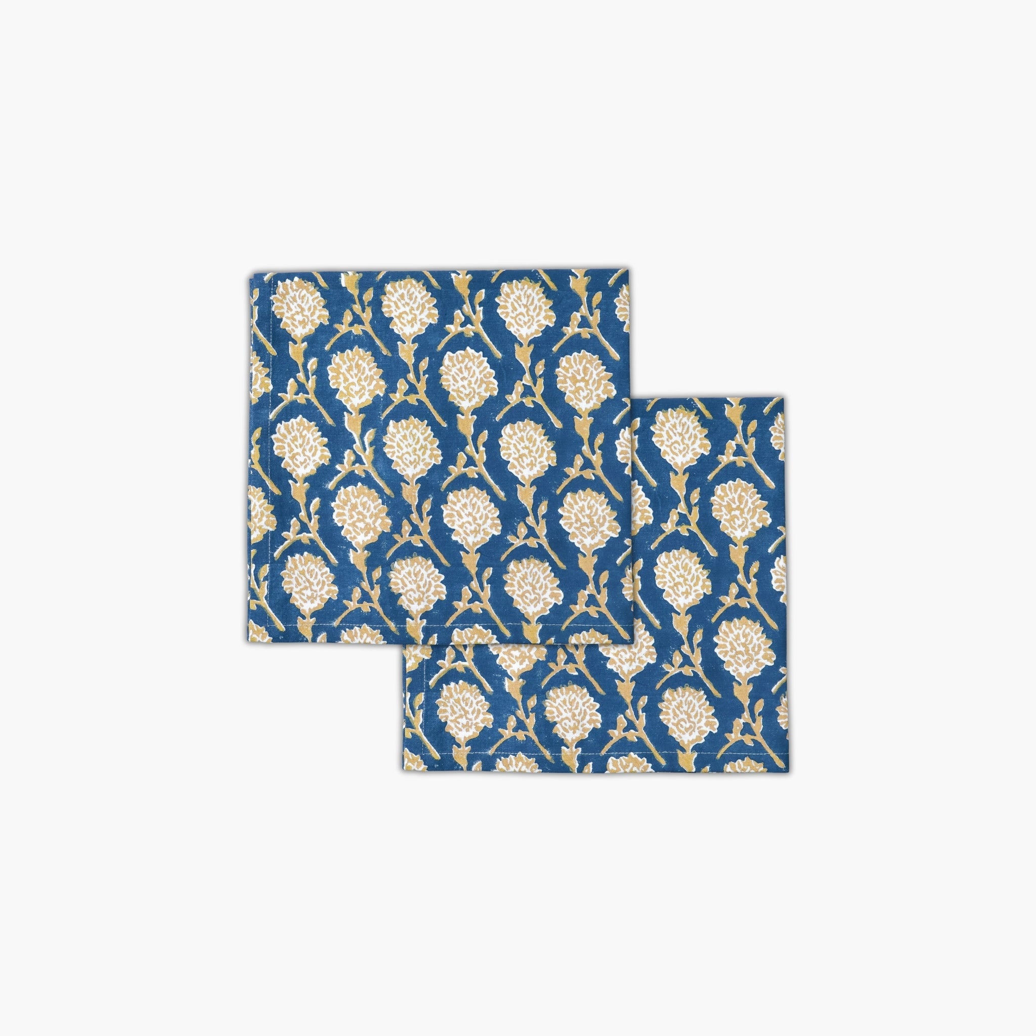 Nikhar Table Napkins - Ink Blue Set of 2