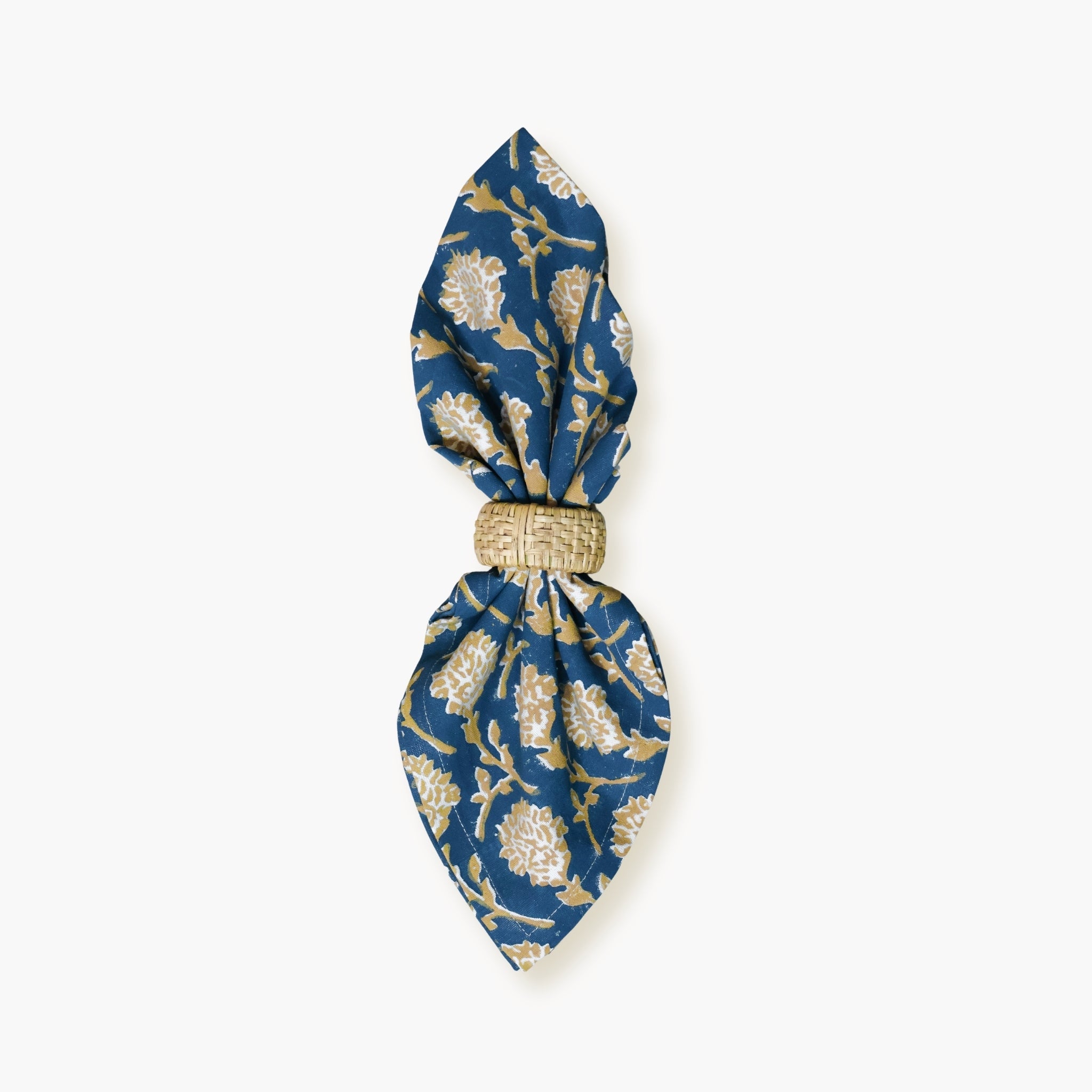 Nikhar Table Napkins - Ink Blue Set of 2
