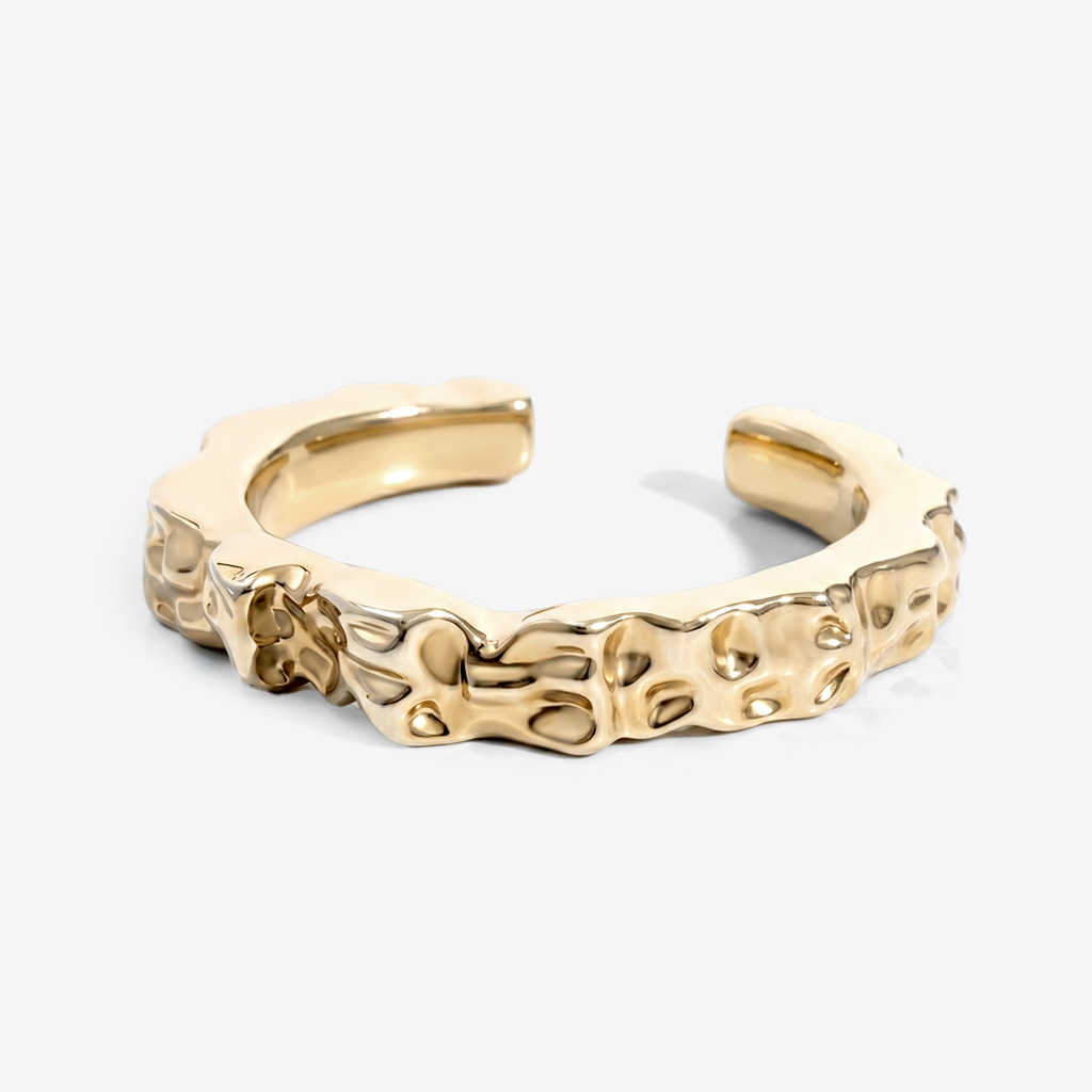 Nathalia Sculpted Hammered Bracelet Cuff