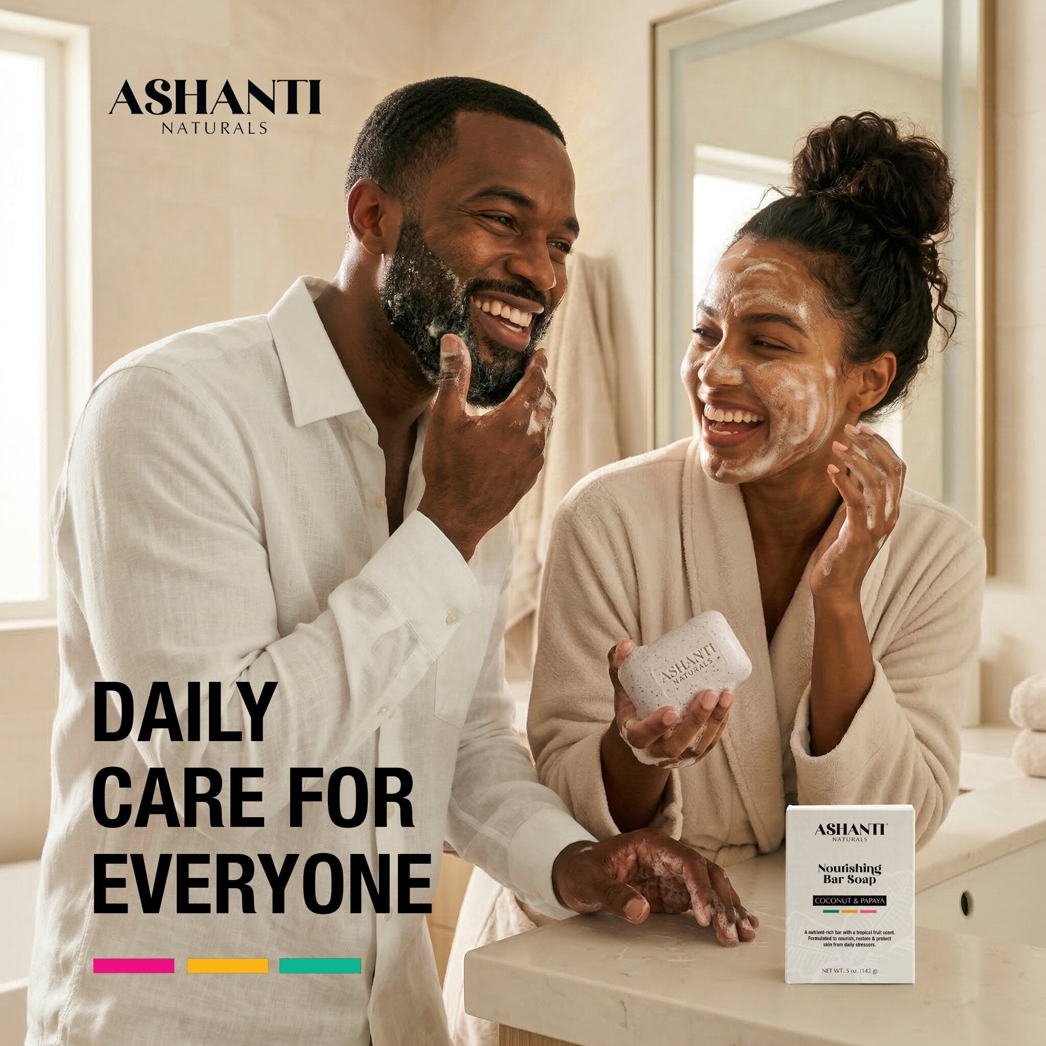ASHANTI NATURALS Nourishing Coconut & Papaya Soap Bar