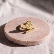 Nuru Adjustable Hammered Ring