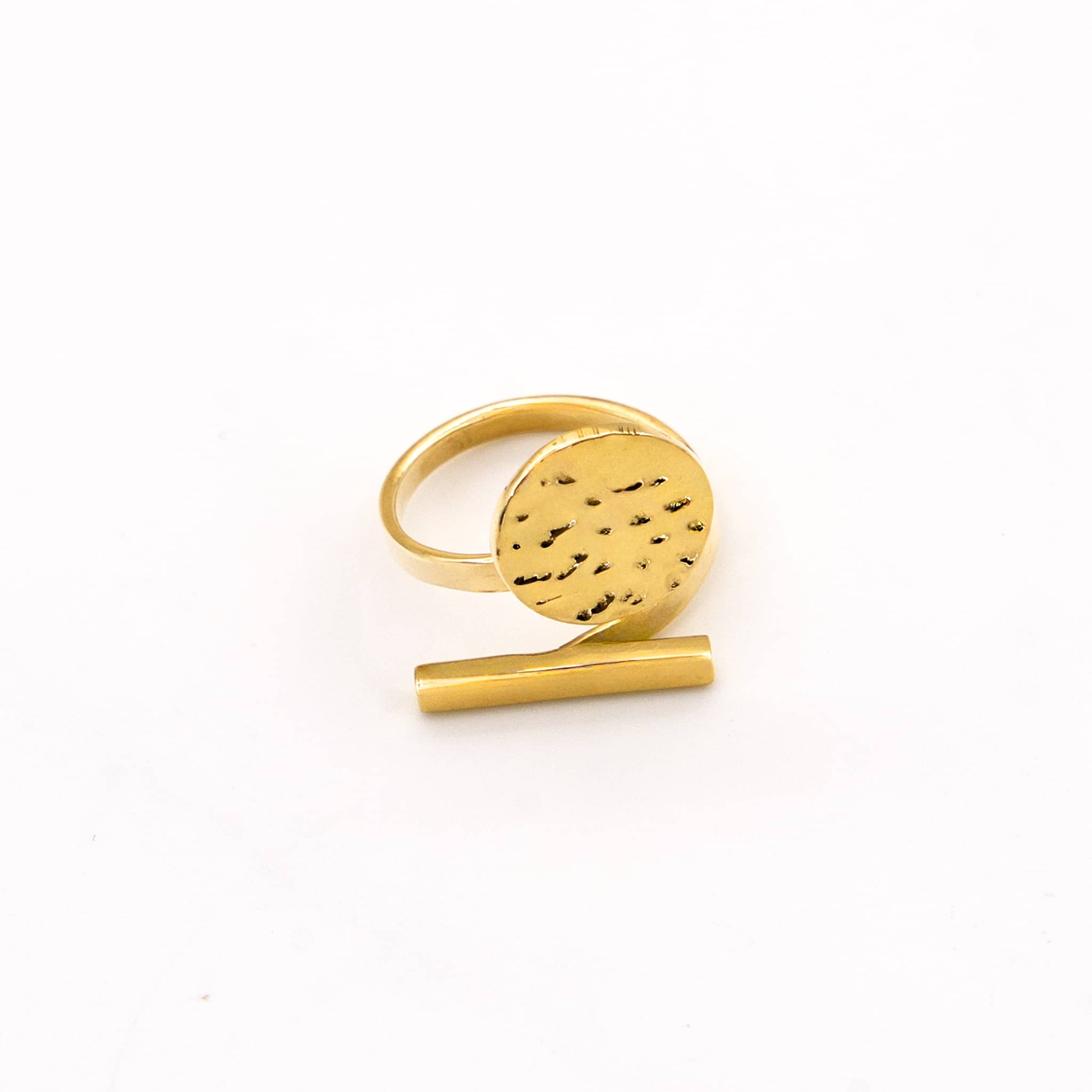 Nuru Adjustable Hammered Ring