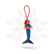 Mermaid Seed Bead Handmade Ornament - Guatemala