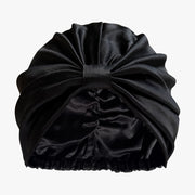 Organic Silk Hair Bonnet Onyx Black