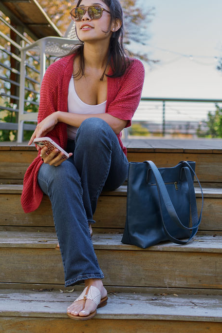 Large Wave Shoulder Bag