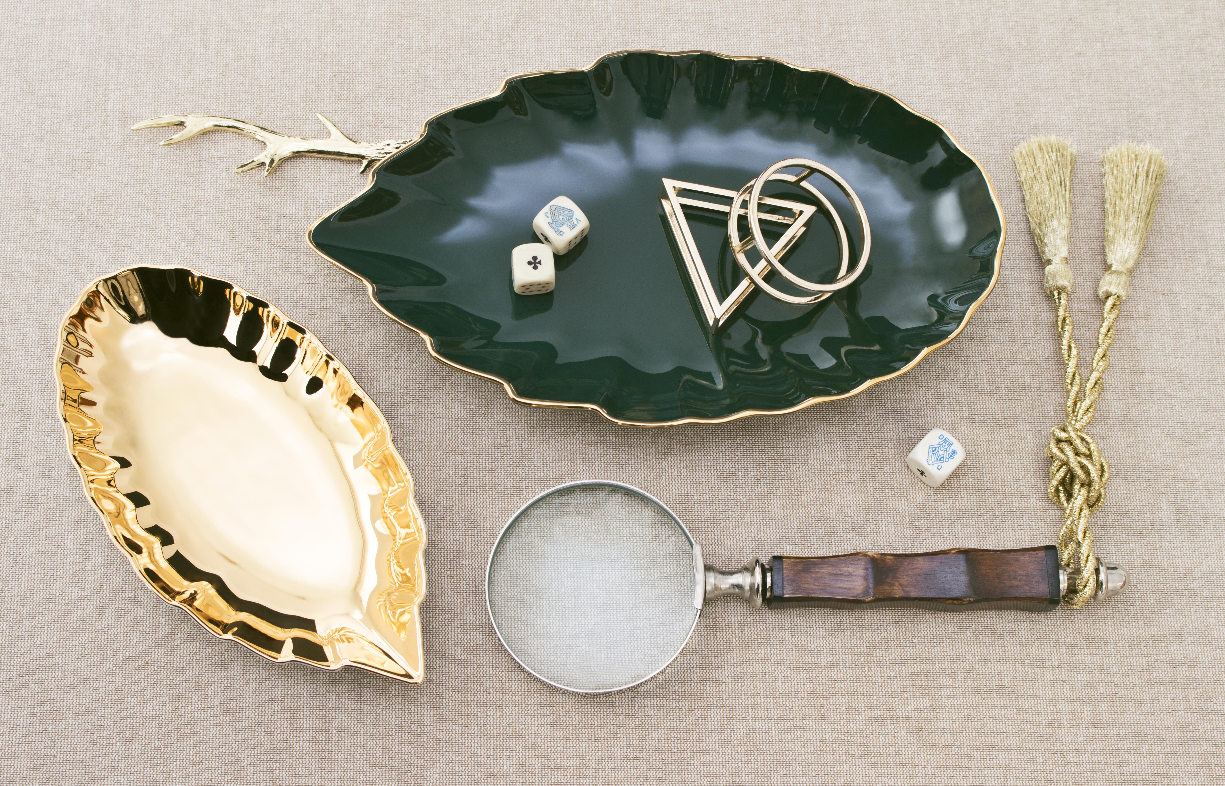 Pure Gold Leaf Accent Dish