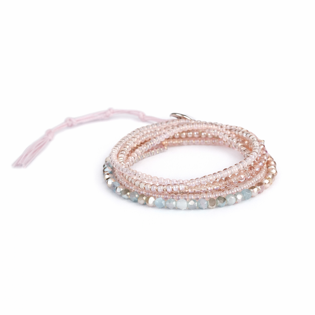Anita Bead and Chain Wrap Bracelet Necklace – Thailand