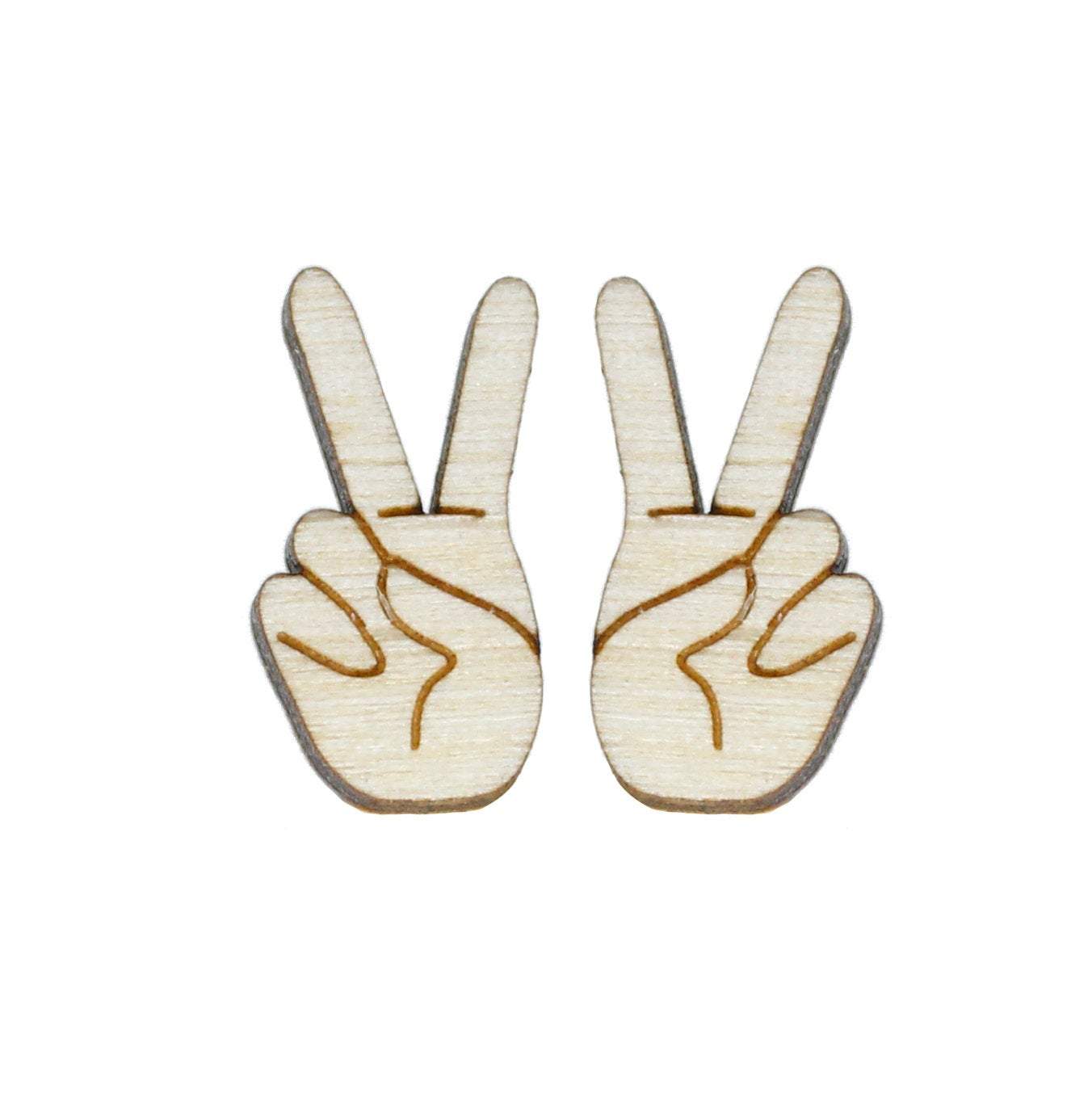 Peace Sign Studs