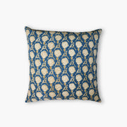 Nikhar Pure Linen Throw Pillow Cover - Ink Blue