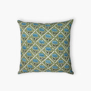 Noor Throw Pillow Cover - Olive & Blue