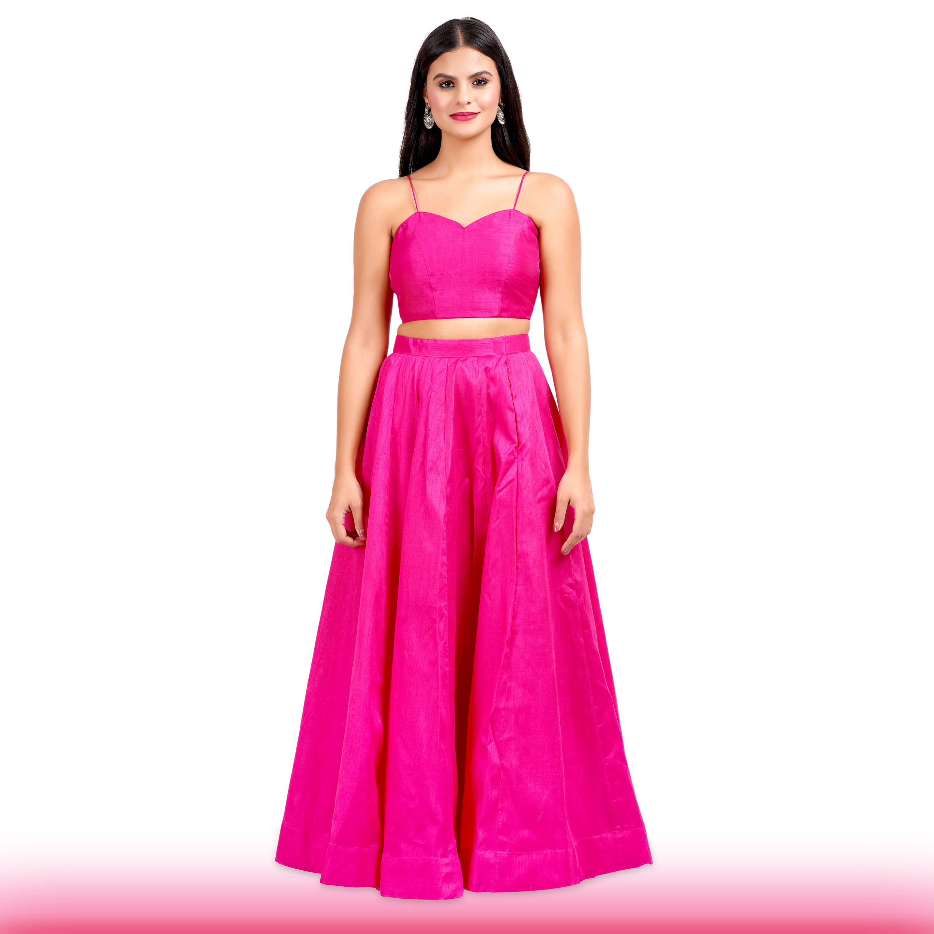 Pink Lehenga with Embroidered Jacket