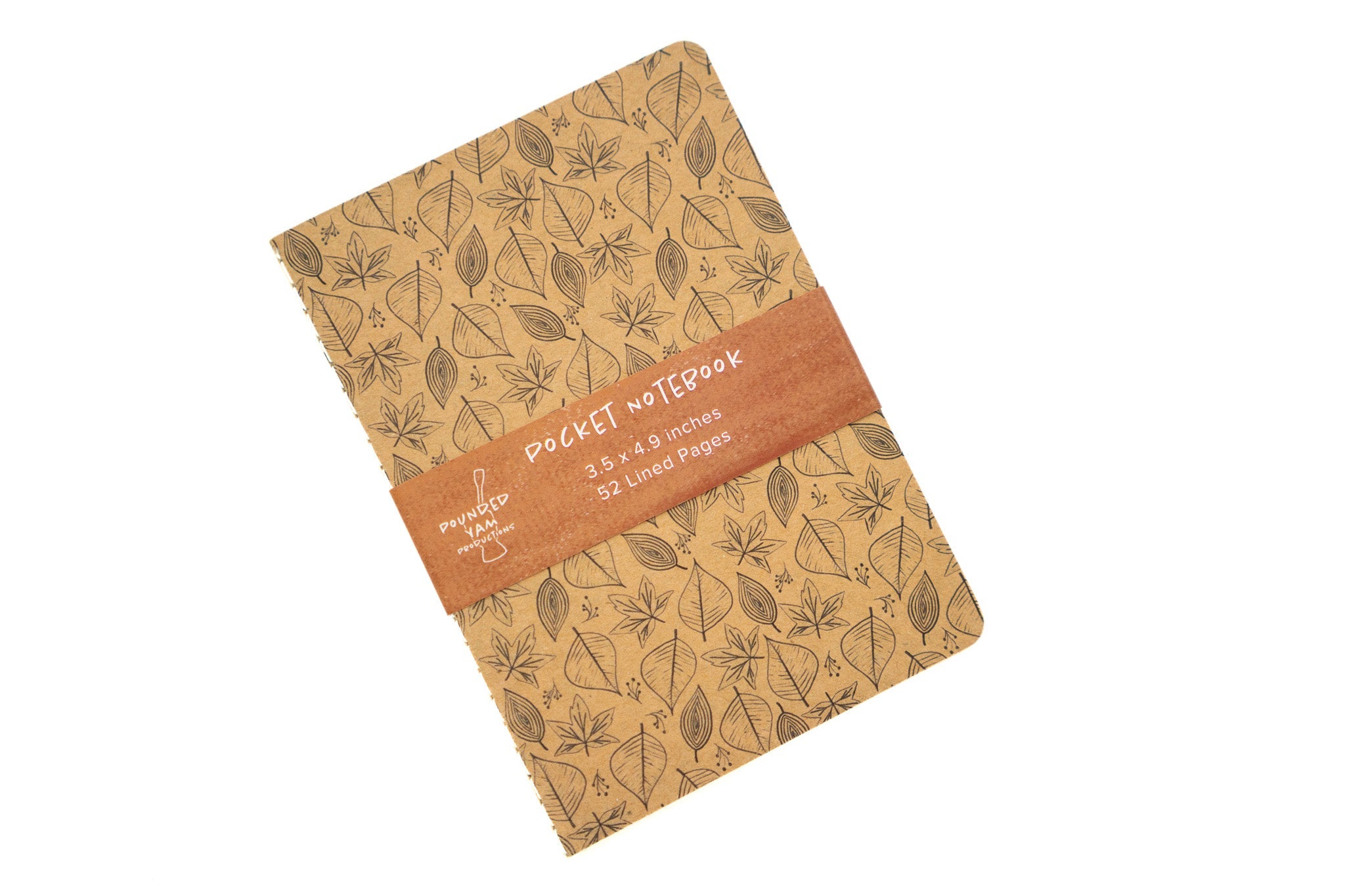 African Print Pocket Notebook - Leaves