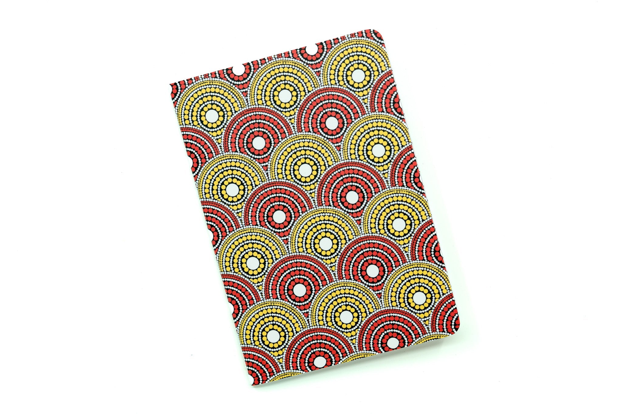 African Print Pocket Notebook - Red and Yellow (Ankara)