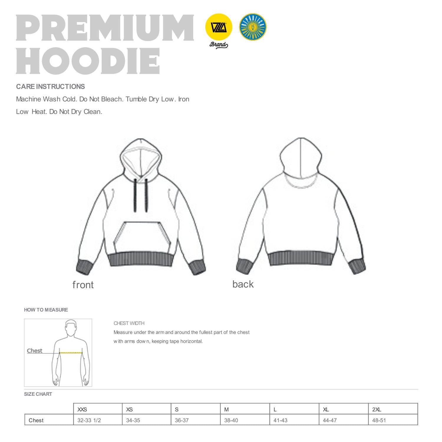República Independiente - Premium Hoodie Black