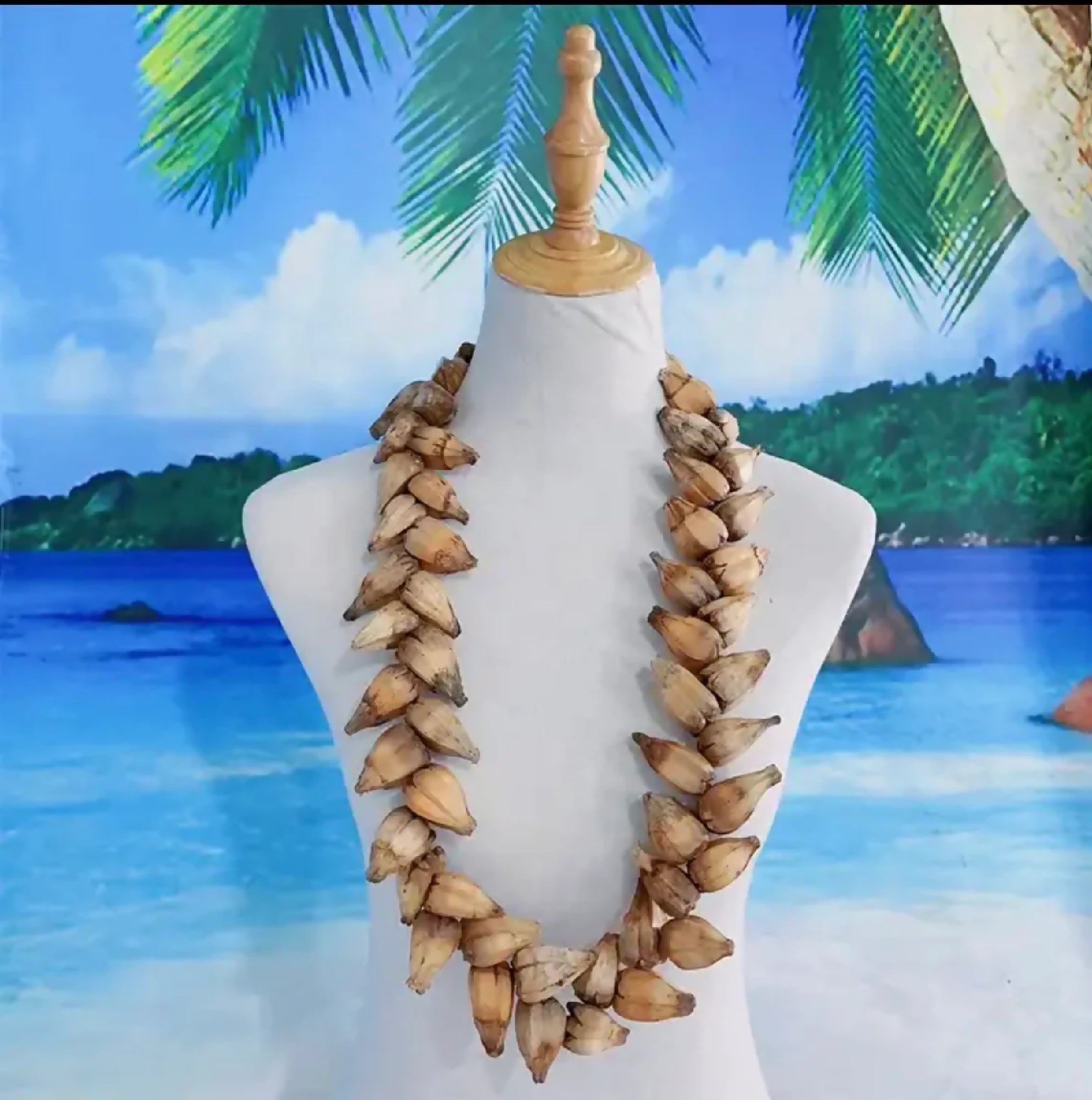 Traditional Ula Fala Necklace - Handmade Polynesian Seed Necklace