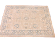 Antique Washed Oushak (10'04"x14'07") sand/lt.blue