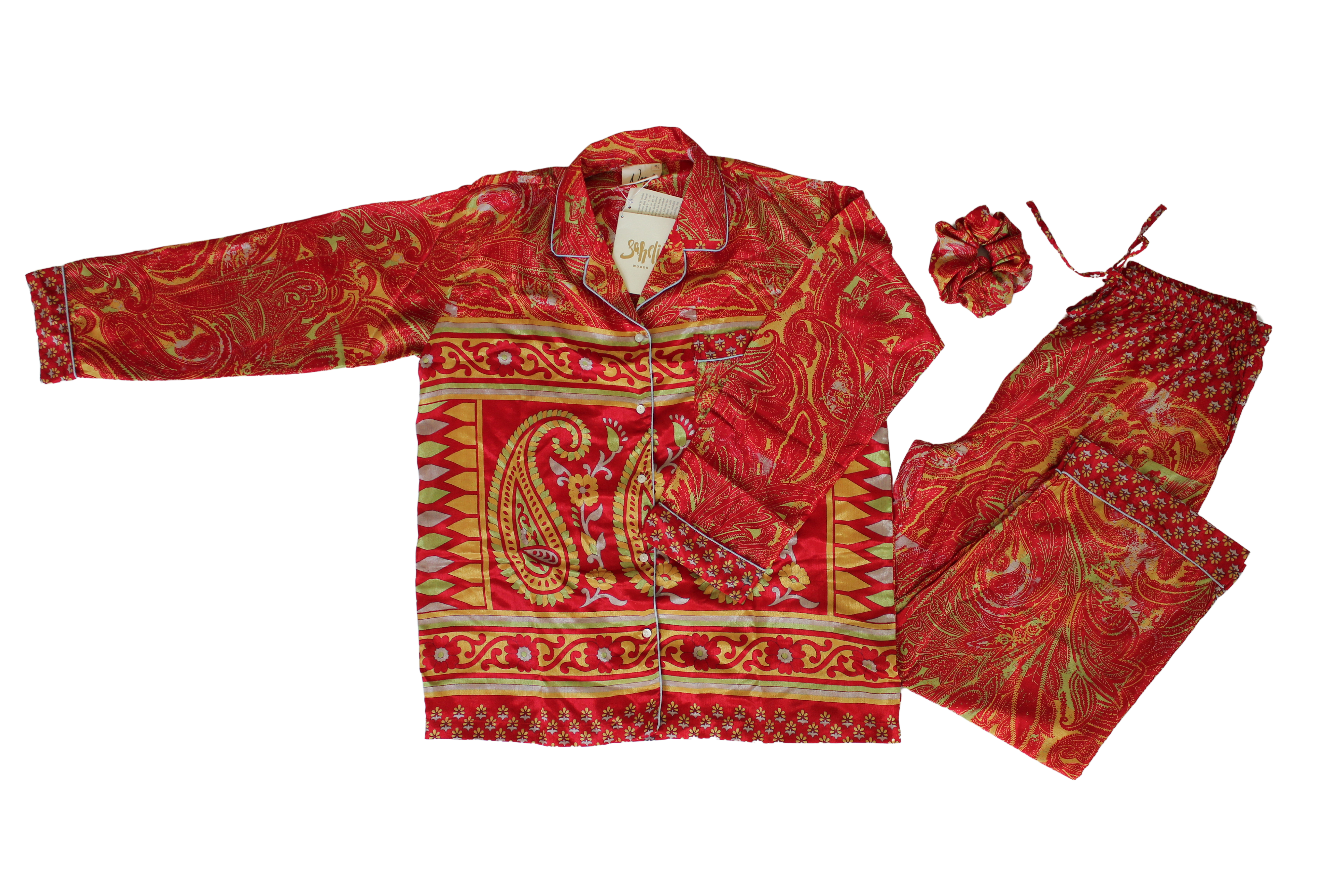 Upcycled Sari Loungewear Sets-M/L