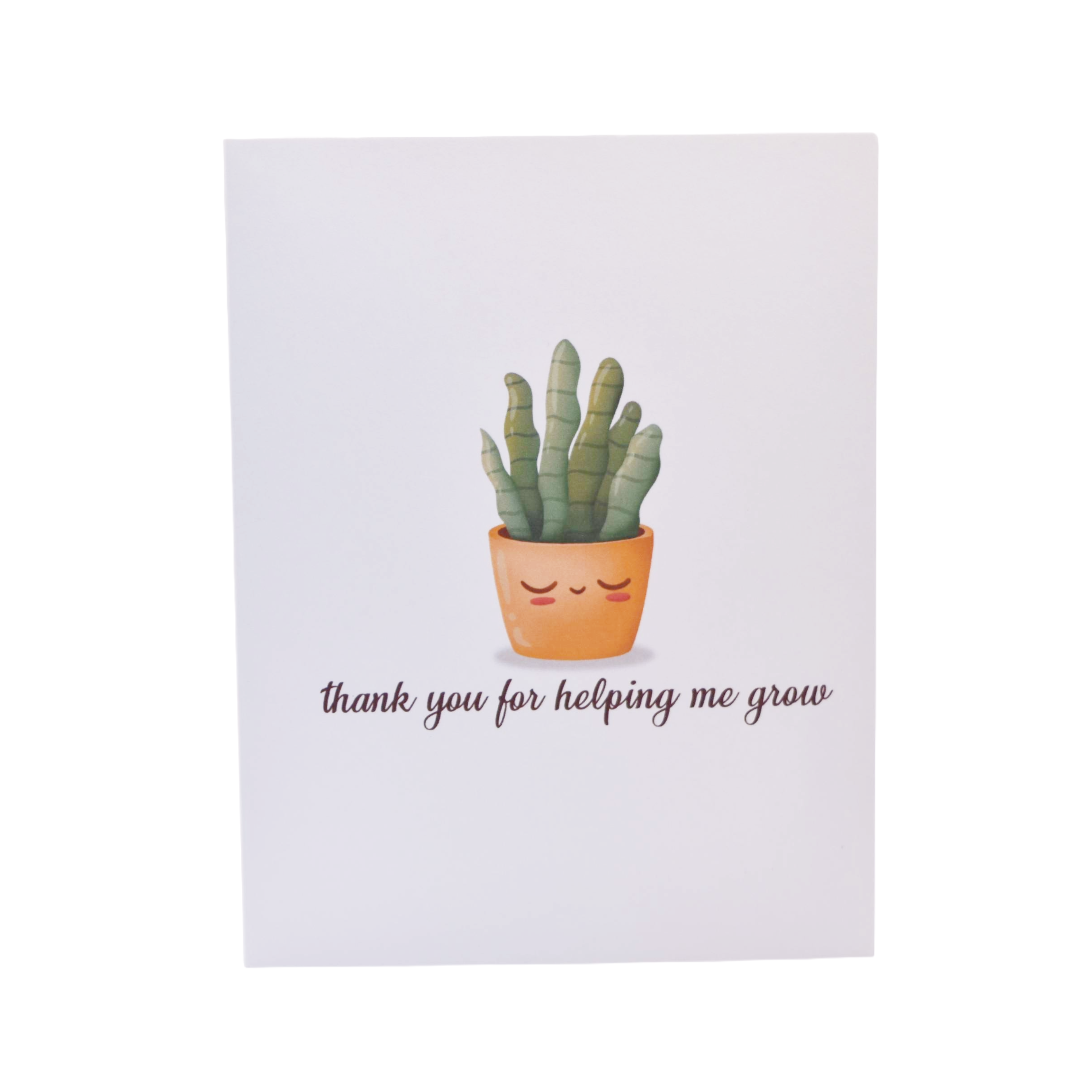 Thank You For Helping Me Grow Greeting Card