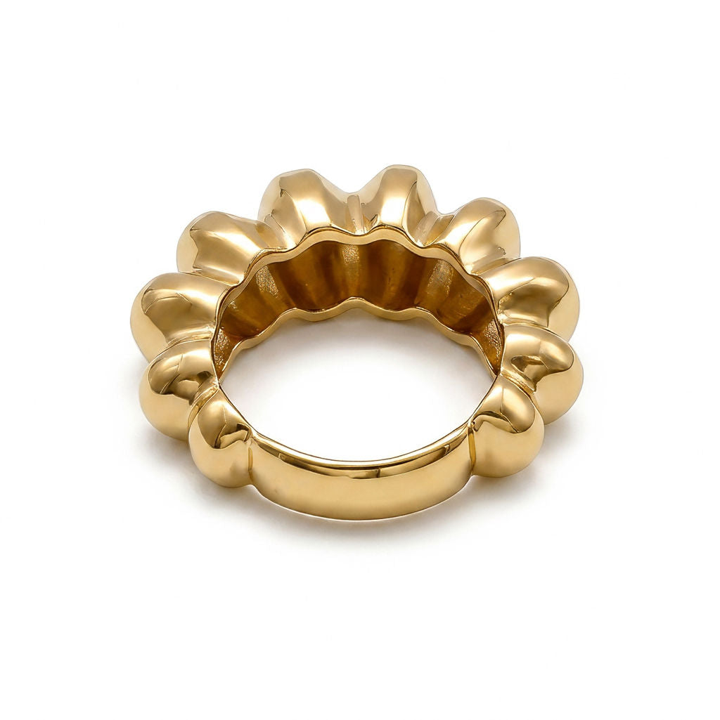 Rica Cobbled Band Ring for Men and Women