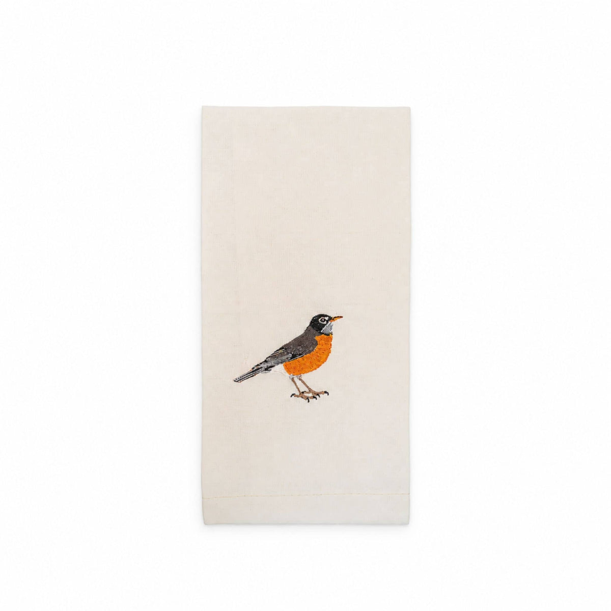 100% Cotton Tea Towels with Bird Embroidery - Kitchen Towels