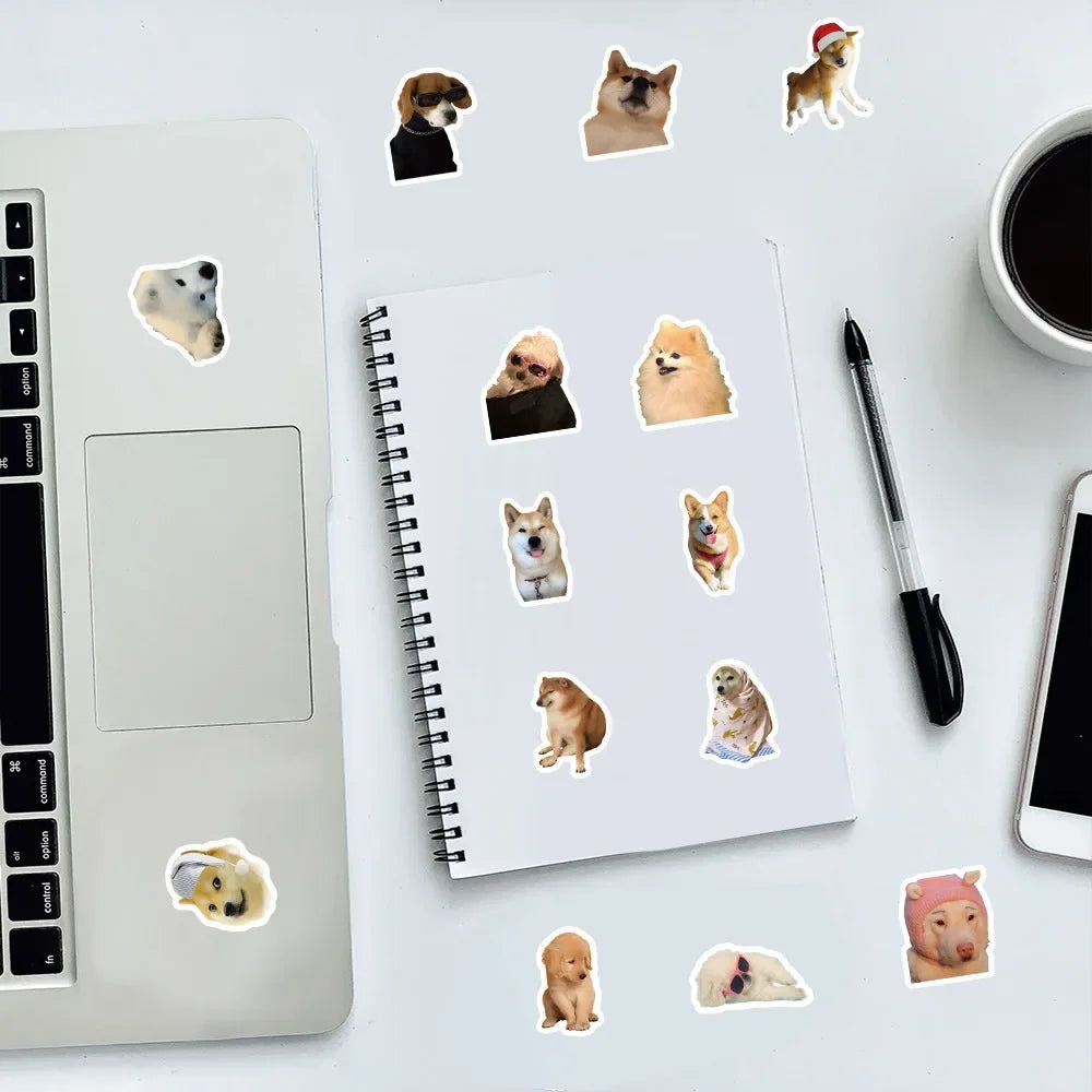 10/50/100pcs Funny Dog Sticker Sets