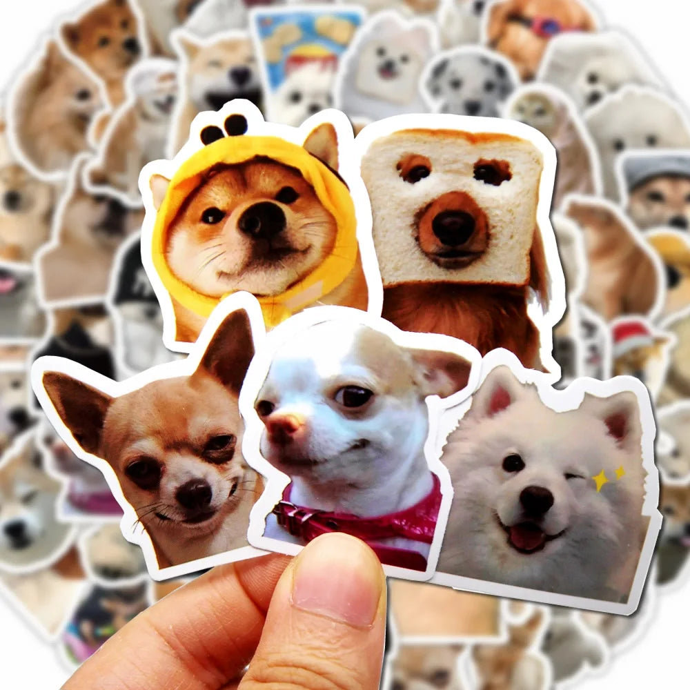 10/50/100pcs Funny Dog Sticker Sets