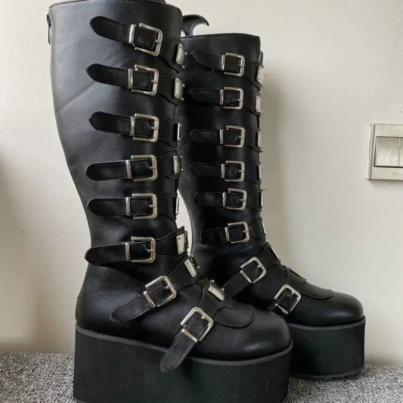 Women's Cosplay Boots - Ladies High Heel Platform Wedges