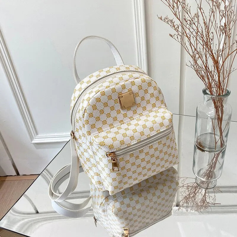 Classic Women Backpack School Bags Female Daily Shopping Girl Backpacks