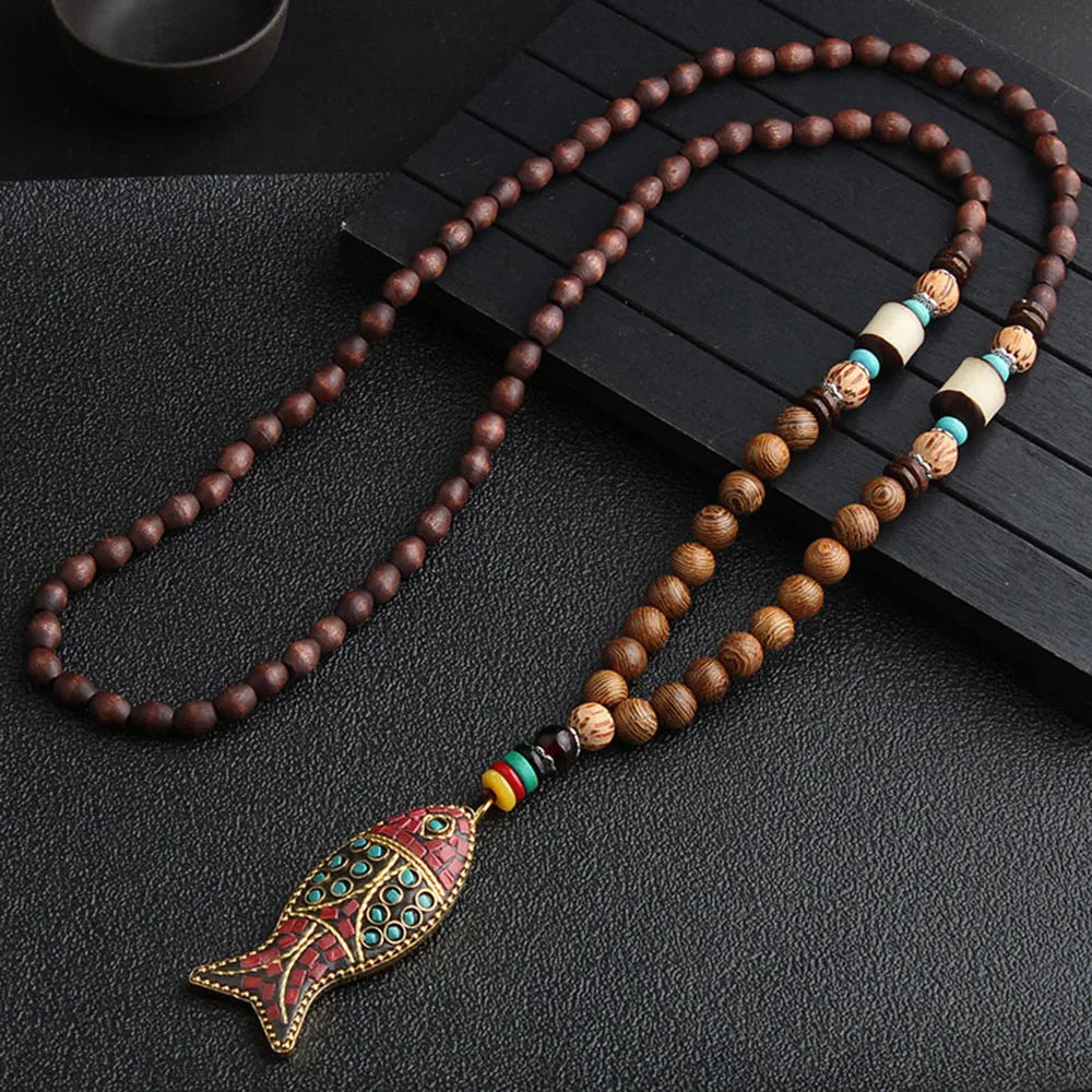 Ethnic Nepal Necklace Jewelry