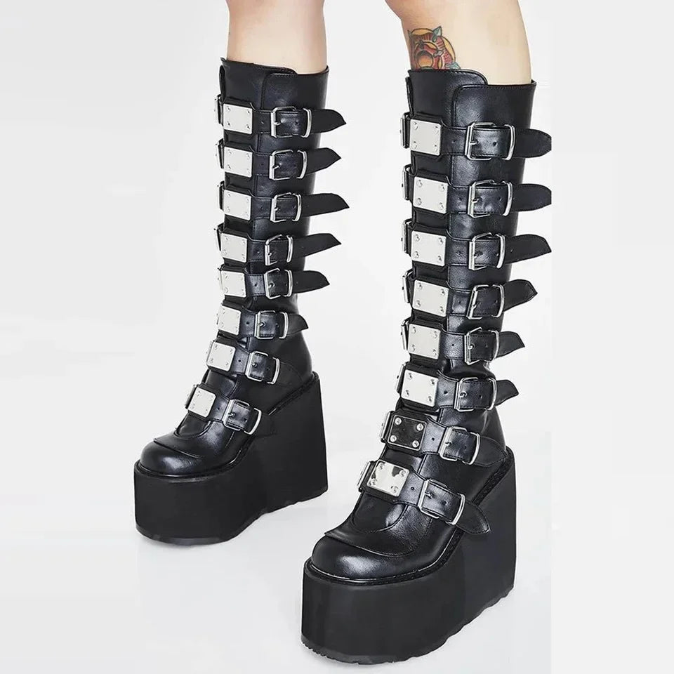 Women's Cosplay Boots - Ladies High Heel Platform Wedges