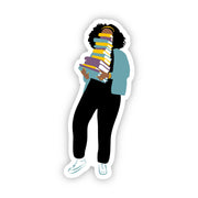 My Book Stack Sticker