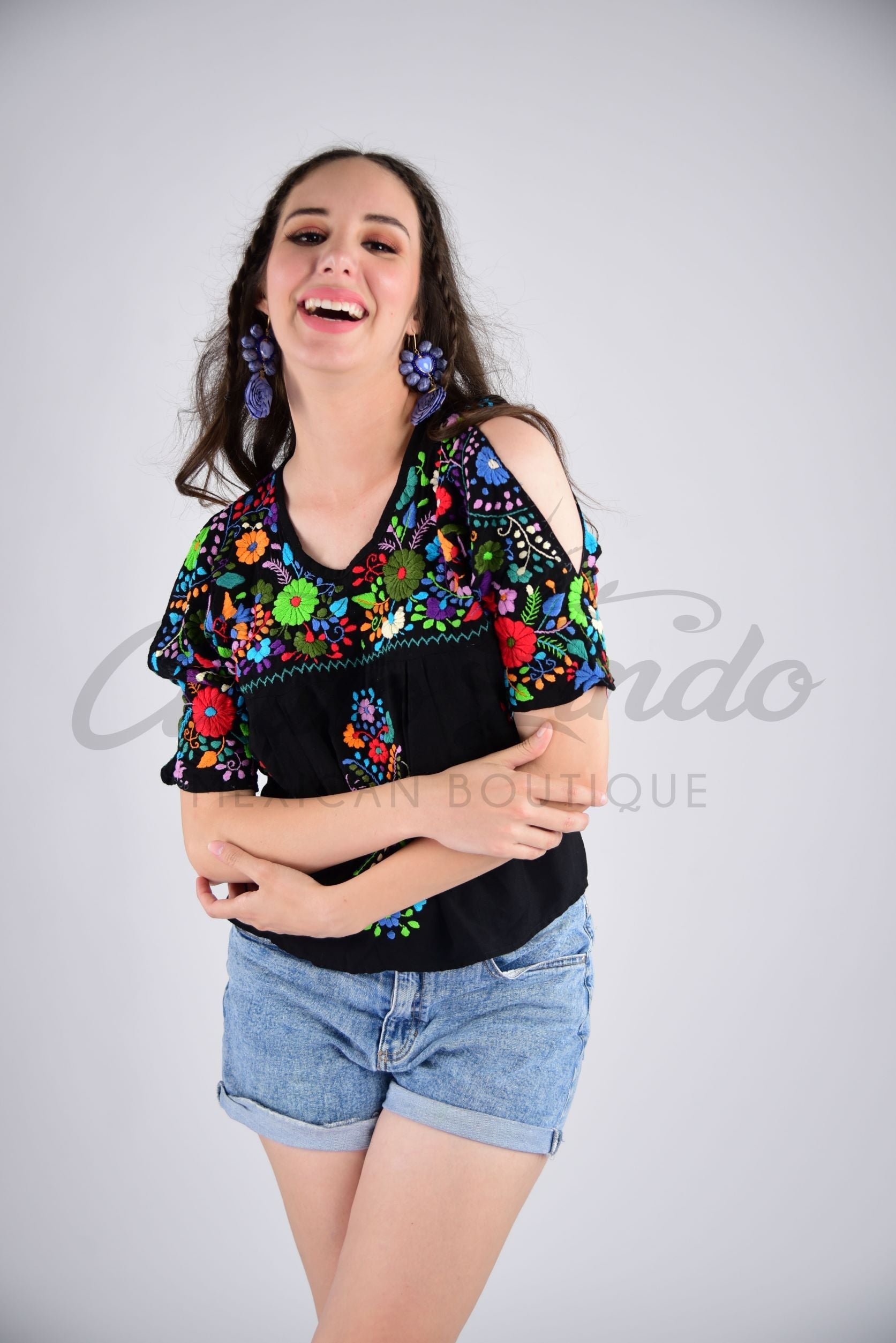 Cancun Cold Shoulder Blouse Texas A&M Aggies