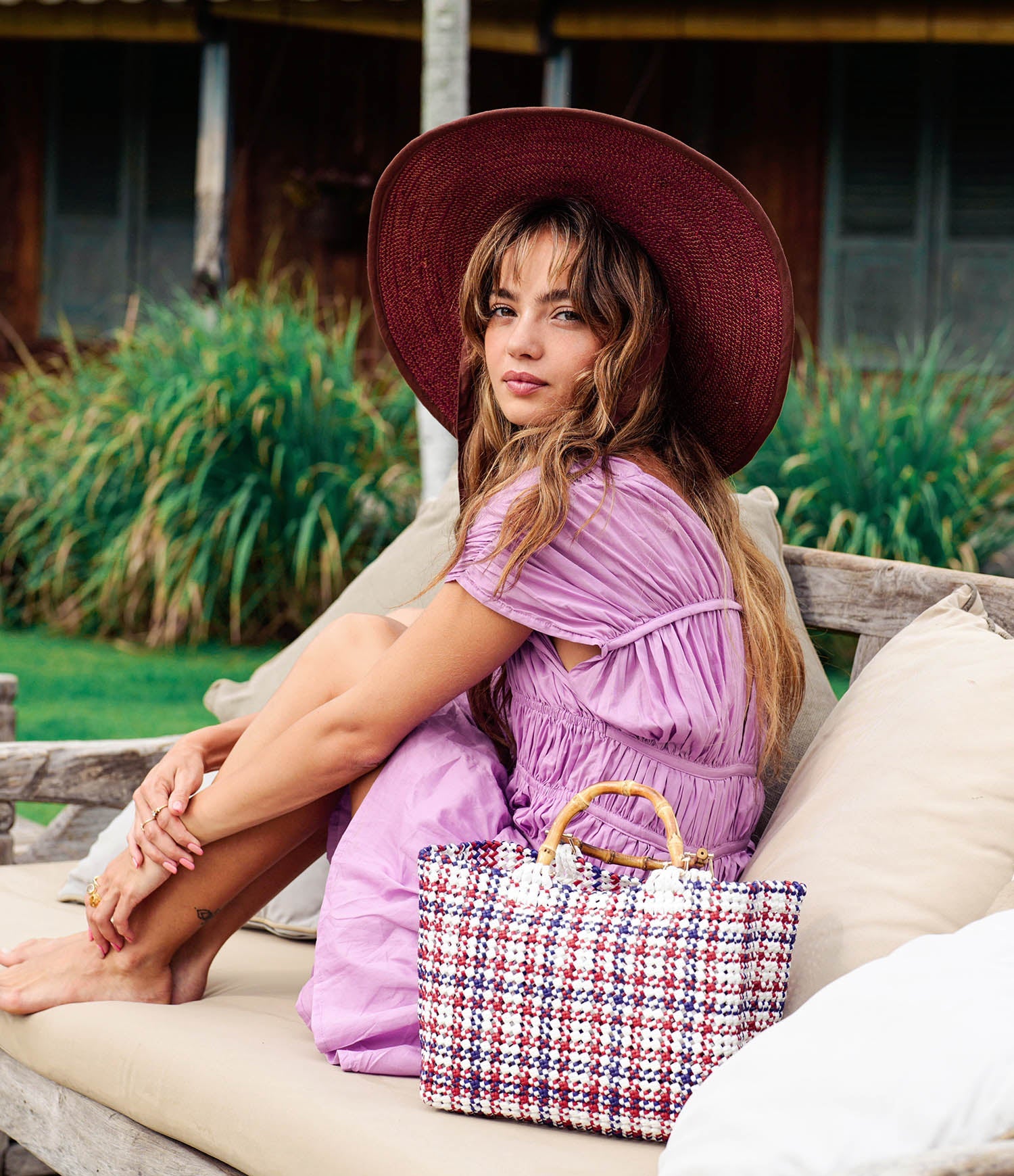 The Srikandi Mini Ruffle Dress In Light Purple