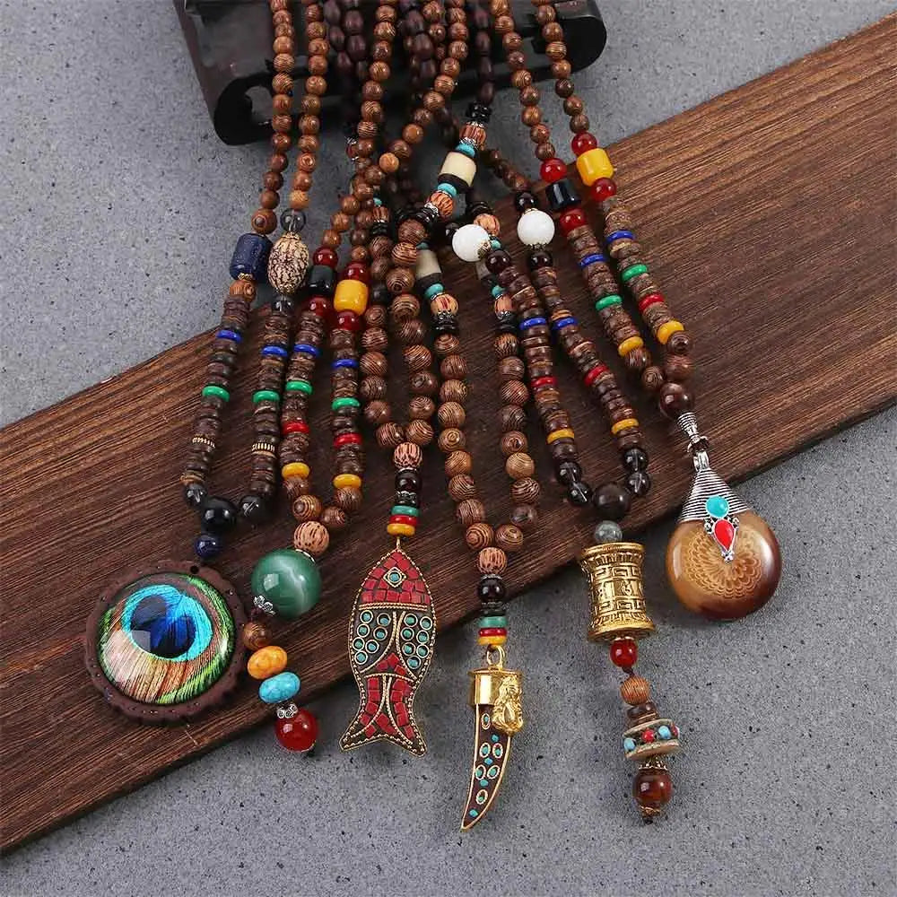 Ethnic Nepal Necklace Jewelry