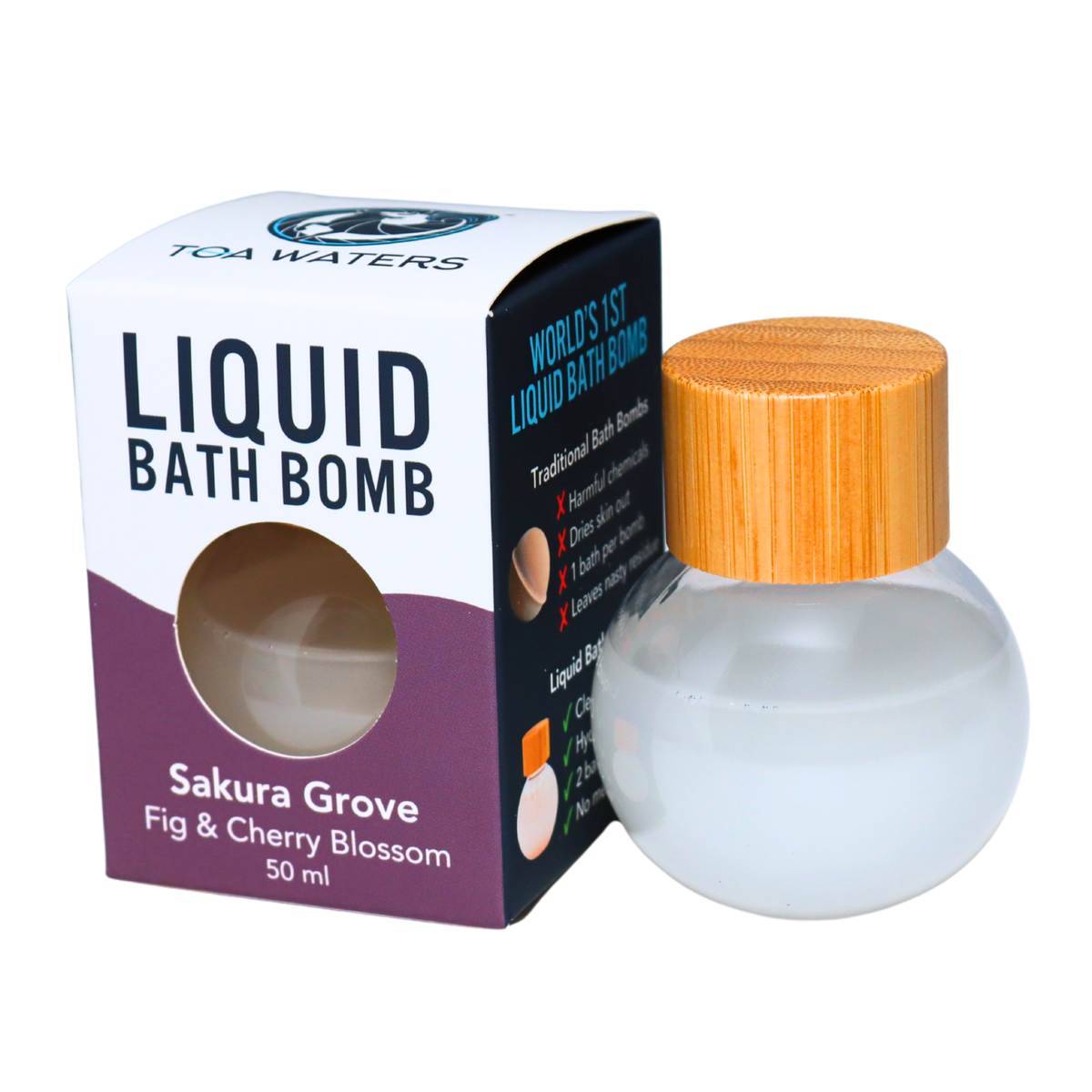 Sakura Grove Liquid Bath Bomb - Fig and Cherry Blossom