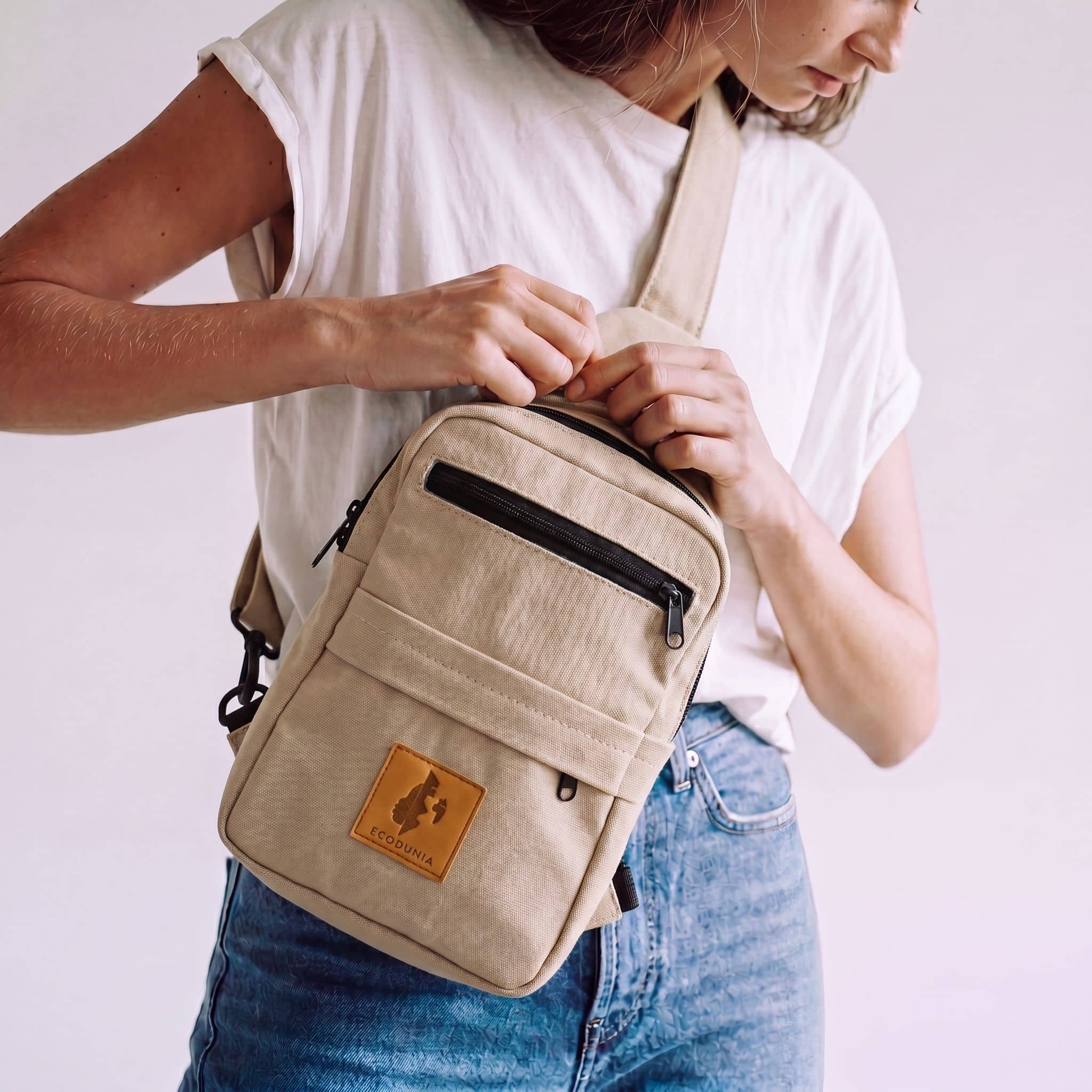 Large Canvas Crossbody Sling Bags |  Umoja