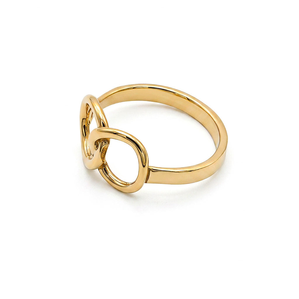 Saya Infinite Ring, Handmade brass Jewelry