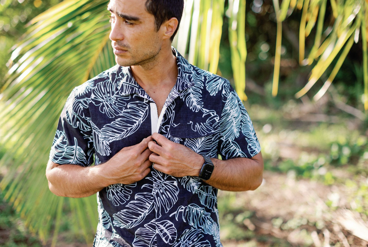 OLEU UV QUICK-DRY BOARDSHIRT - RAINFOREST JETT