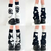 Y2K Punk Knitted Leg Warmers